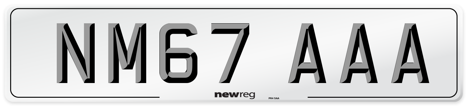NM67 AAA Number Plate from New Reg